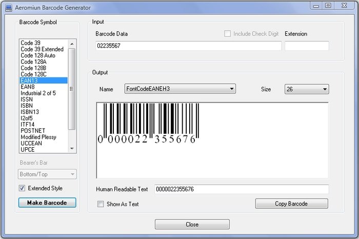 fake barcode generator